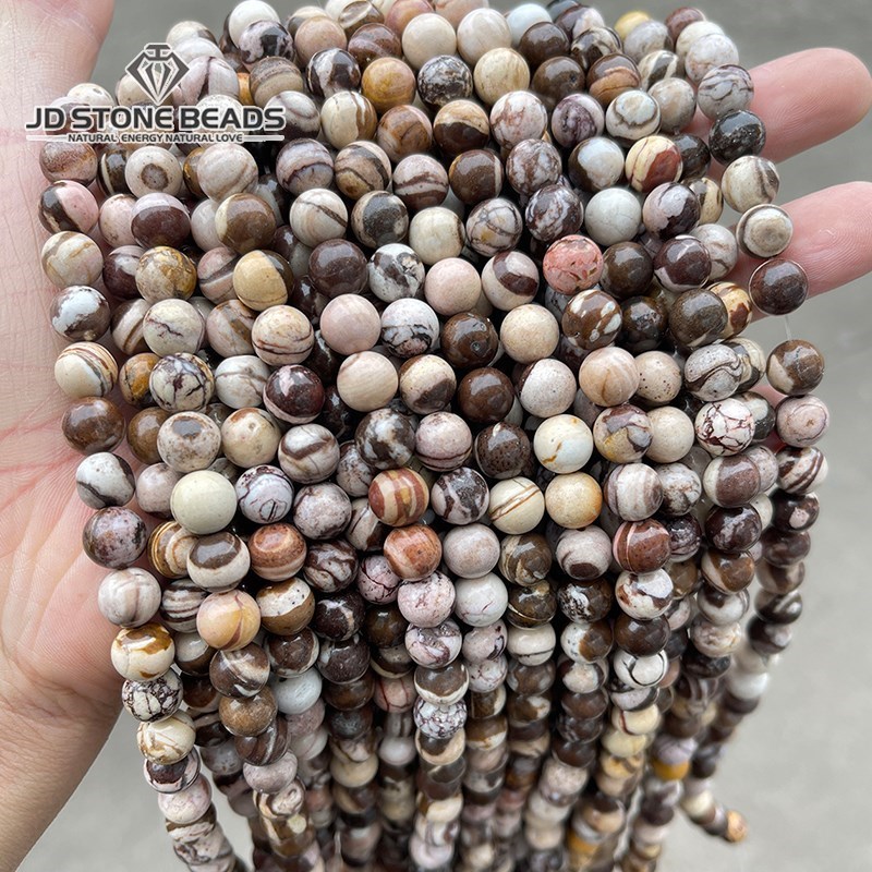 Body Jewelry Australia - Natural Stone Australia Zebra Jasper Round
