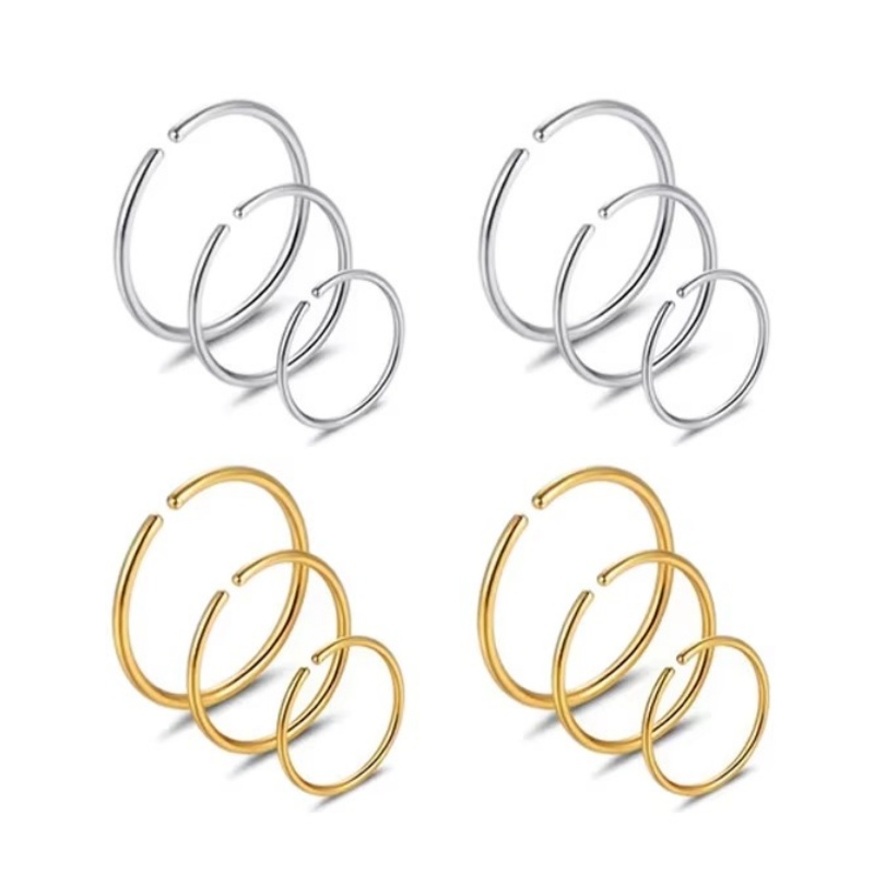 6PCS 20G Stainless Steel Huggi - огляд і ціна Body Jewelry Cartilage Earrings