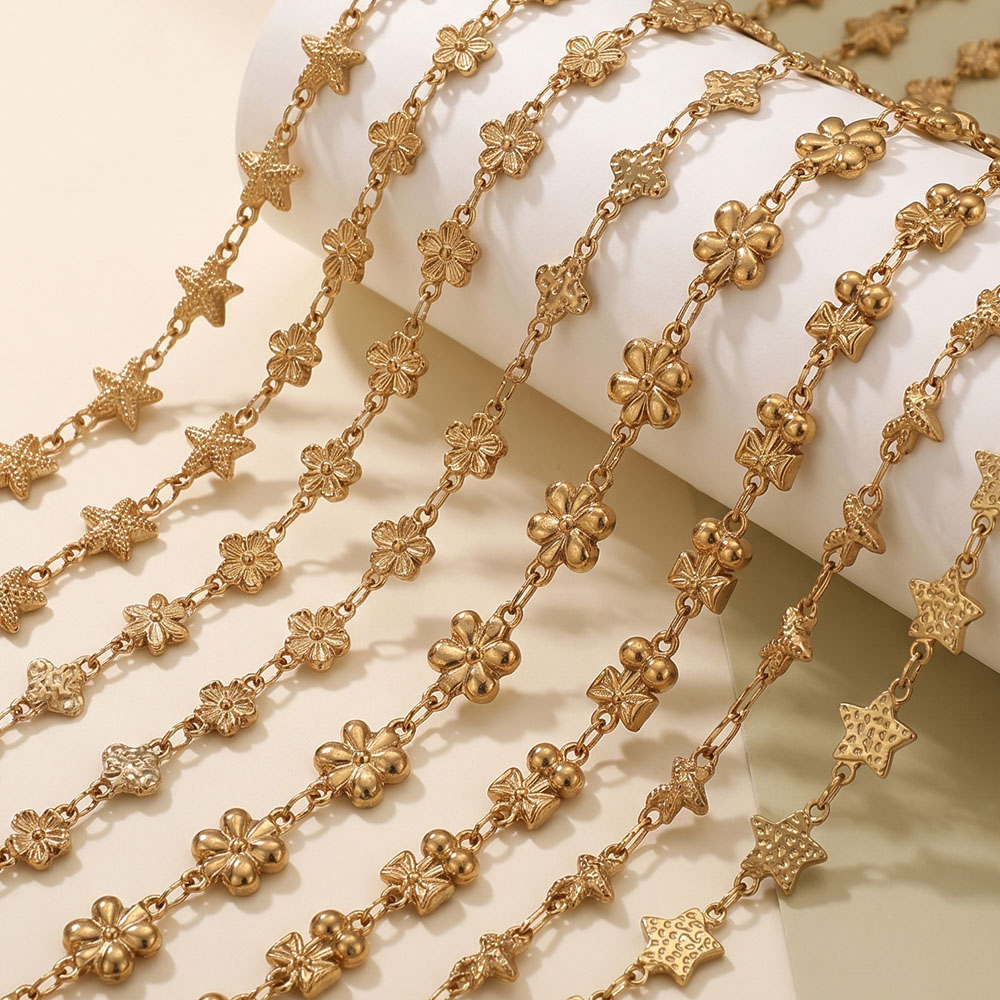 1Meter Stainless Steel Flower  - огляд і ціна Body Jewelry Chain