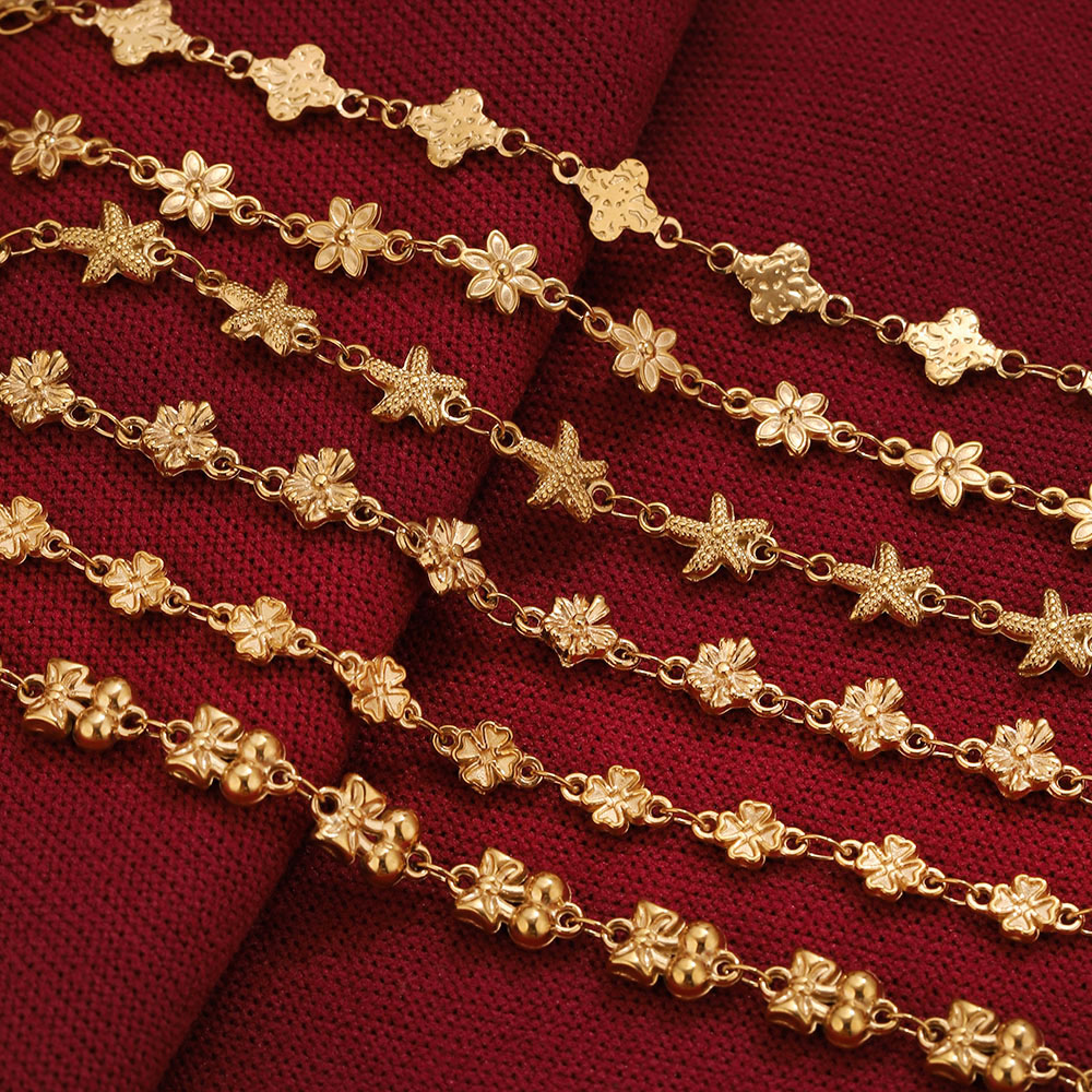 1Meter Stainless Steel Flower  - огляд і ціна Body Jewelry Chain