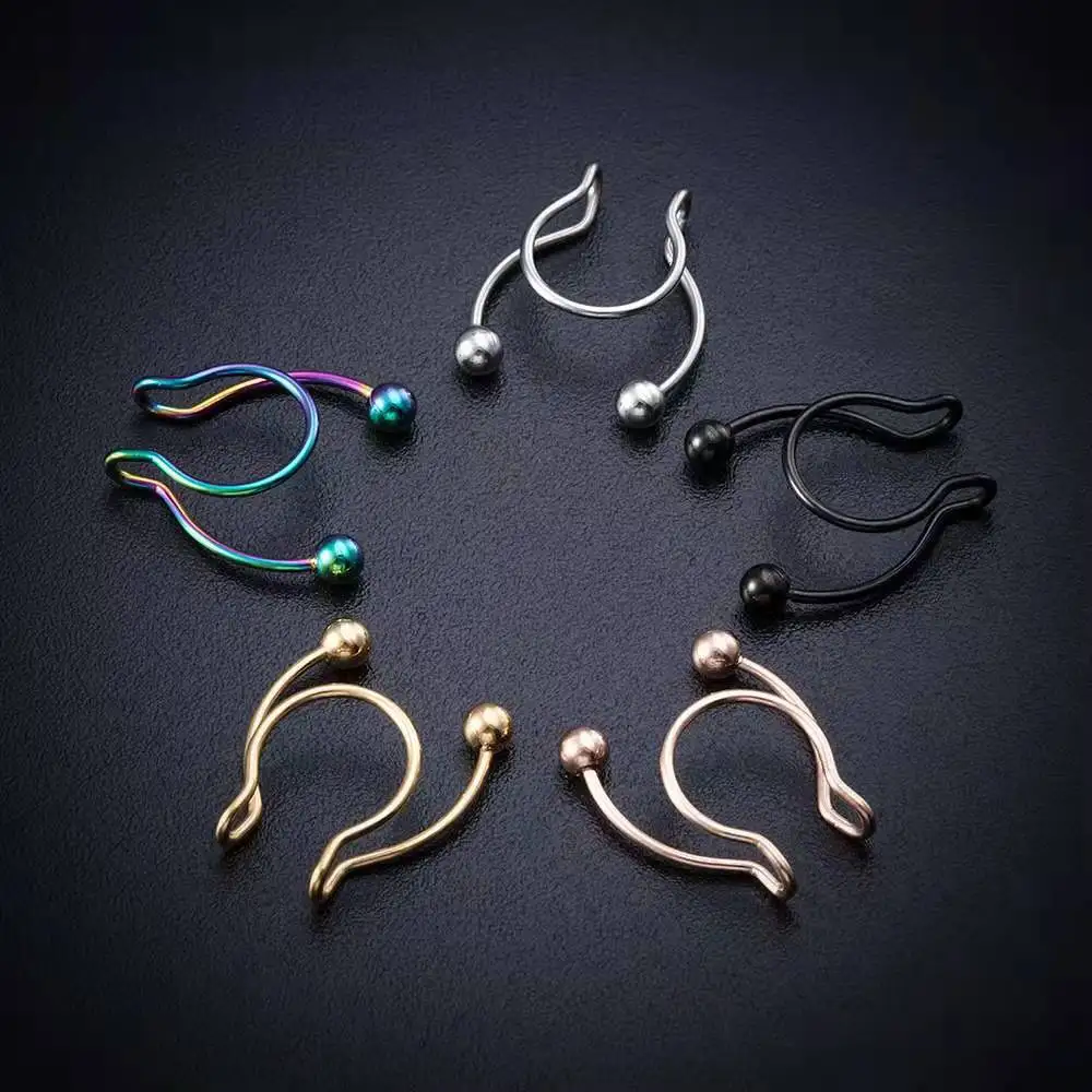U Shaped Fake Nose Ring Hip Ho - огляд і ціна Body Jewelry Septum