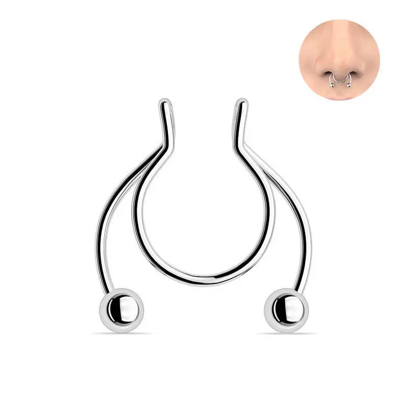 U Shaped Fake Nose Ring Hip Ho - огляд і ціна Body Jewelry Septum