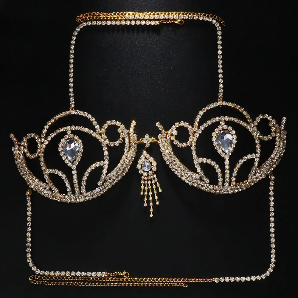 Luxury Rhinestone Bikini Bra G - огляд і ціна Body Jewelry Online