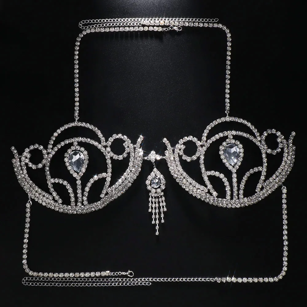 Luxury Rhinestone Bikini Bra G - огляд і ціна Body Jewelry Online