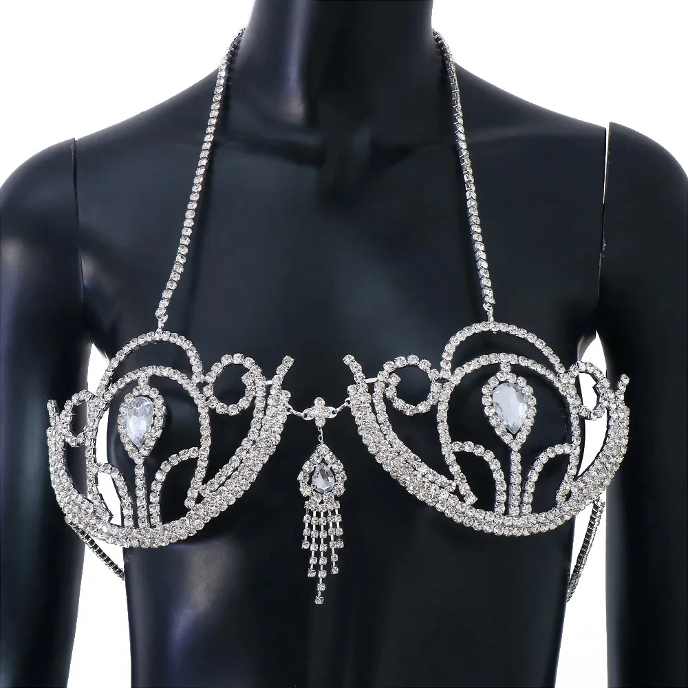 Luxury Rhinestone Bikini Bra G - огляд і ціна Body Jewelry Online
