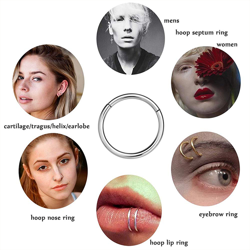 16G 316L Surgical Steel Hinged - огляд і ціна Body Jewelry Septum