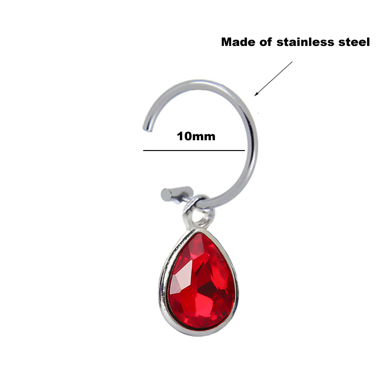 1Pc Fake Piercing Lip Clip Per - огляд і ціна Body Jewelry Septum