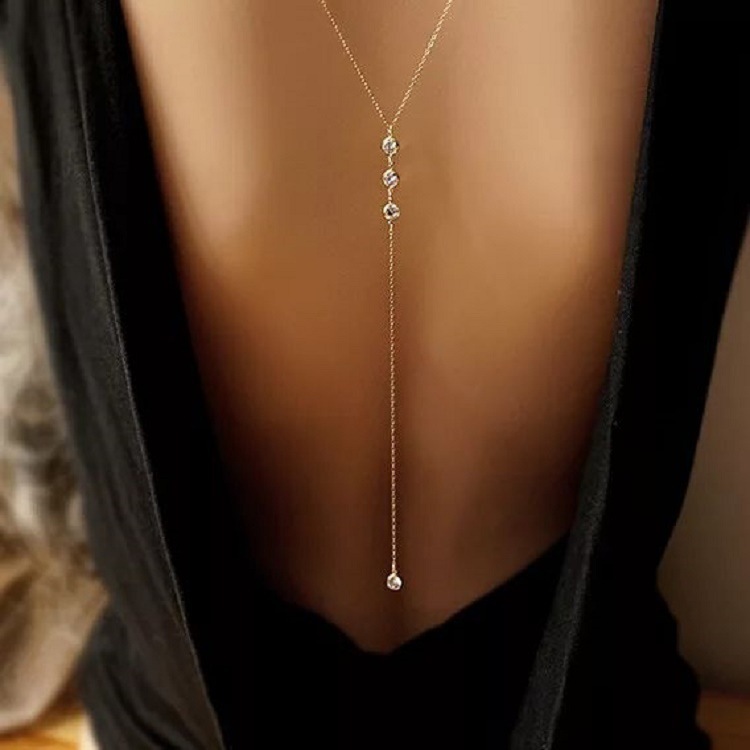 New Rhinestone Sexy Women's Ba - огляд і ціна Body Jewelry Back