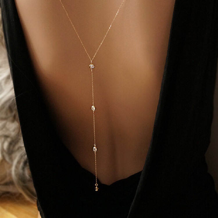New Rhinestone Sexy Women's Ba - огляд і ціна Body Jewelry Back