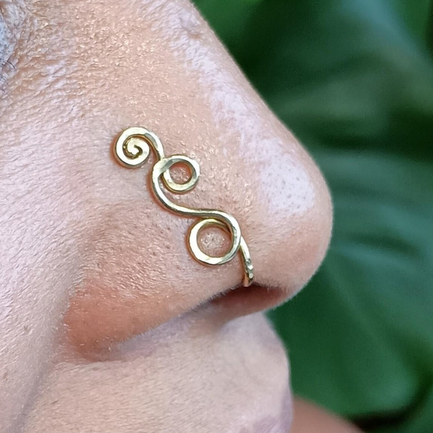 Faux Piercing Ring 14K Gold Fi - огляд і ціна Body Jewelry Septum