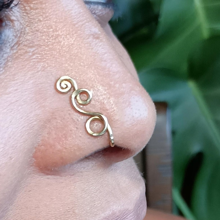 Faux Piercing Ring 14K Gold Fi - огляд і ціна Body Jewelry Septum