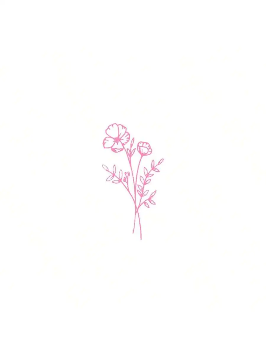 1pc Wild Flower Car Sticker, S - огляд і ціна Body Jewelry Back