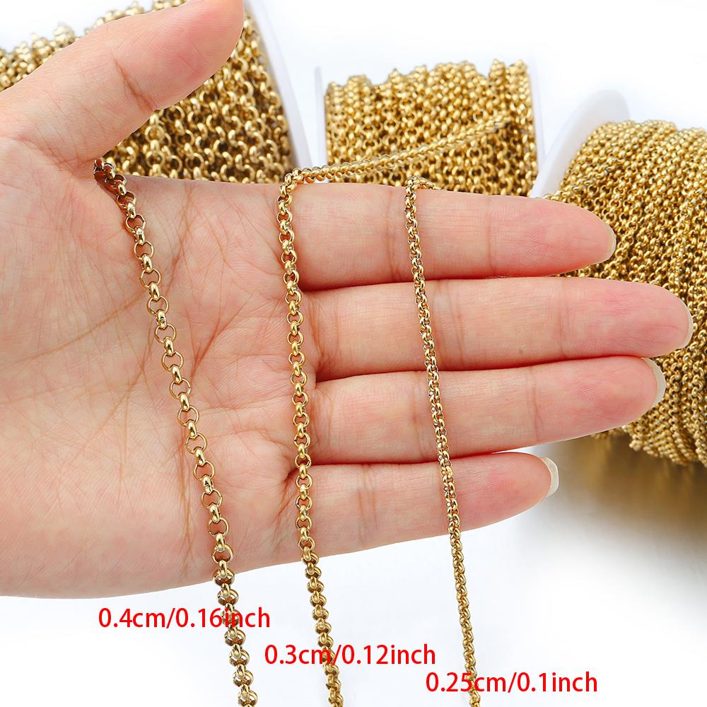 1 Meter 2-4mm Stainless Steel  - огляд і ціна Body Jewelry Chain
