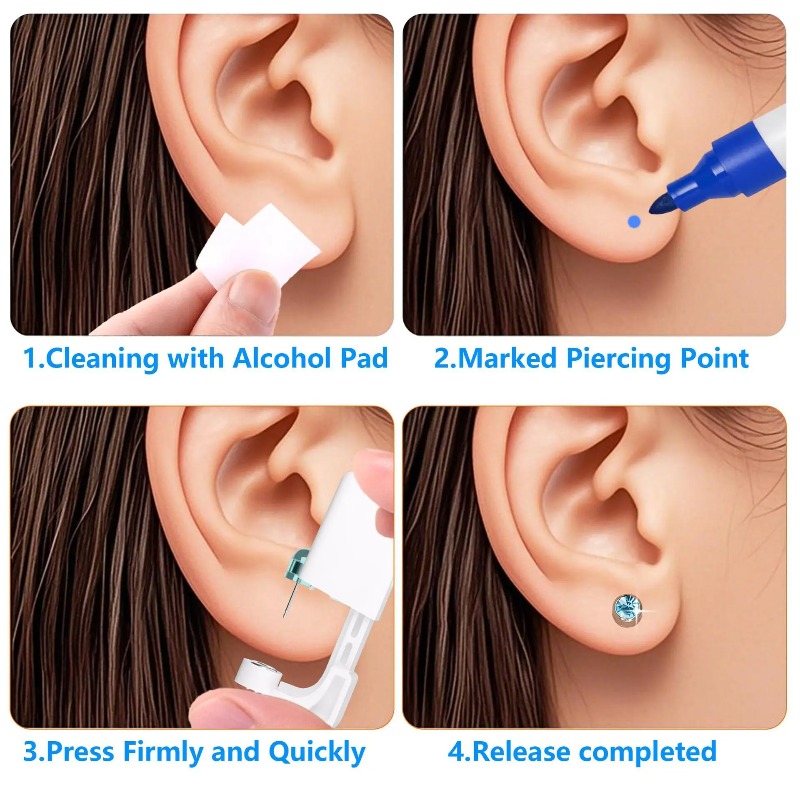 Disposable Sterile Ear Piercin - огляд і ціна Body Jewelry Cartilage Earrings