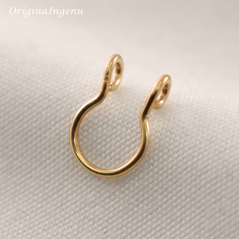 14K Gold Filled Fake Nose Ring - огляд і ціна Body Jewelry Septum