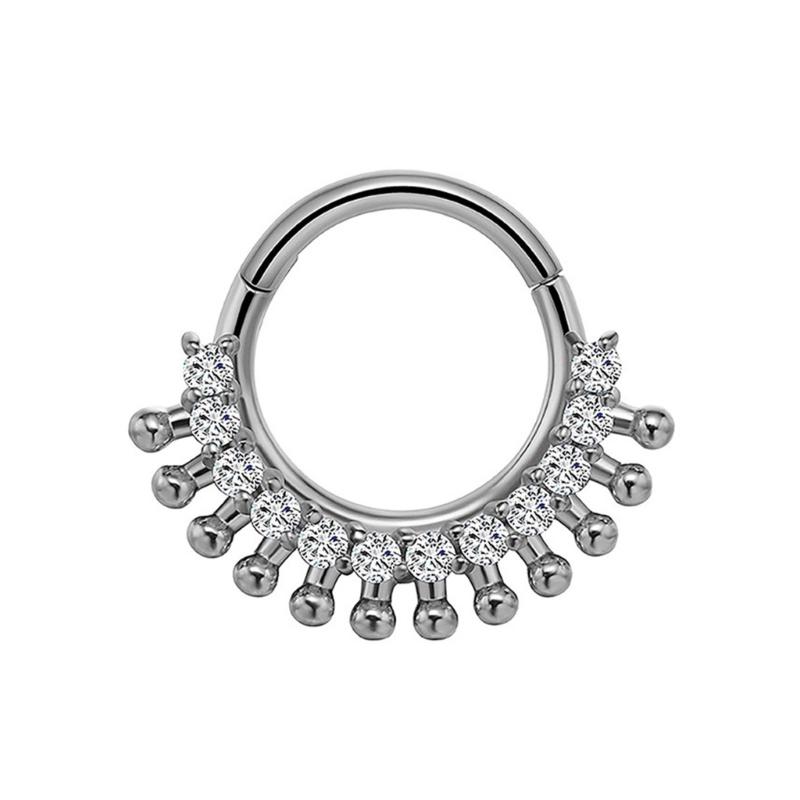 31BB Stylish Crystal Septum Ri - огляд і ціна Body Jewelry Cartilage Earrings