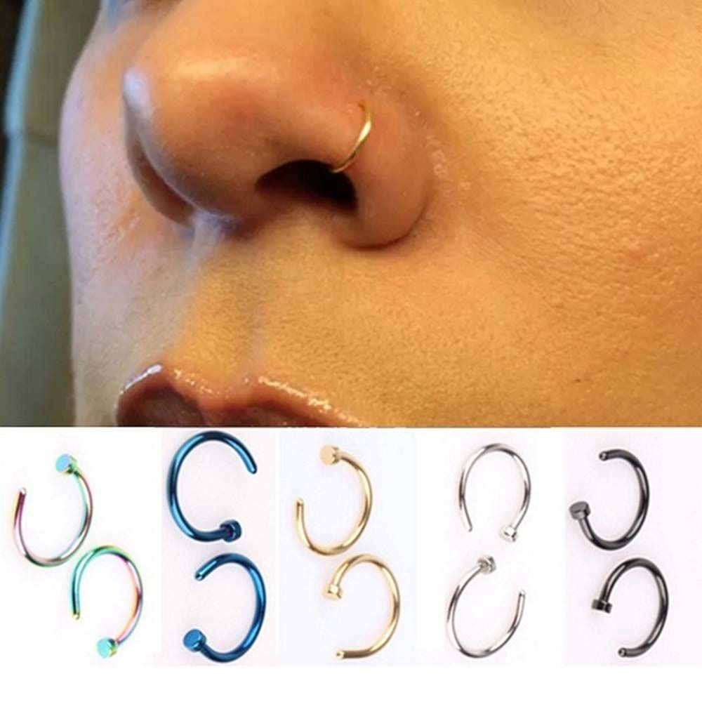 Thin Septum C Shape Stud Earri - огляд і ціна Body Jewelry Septum