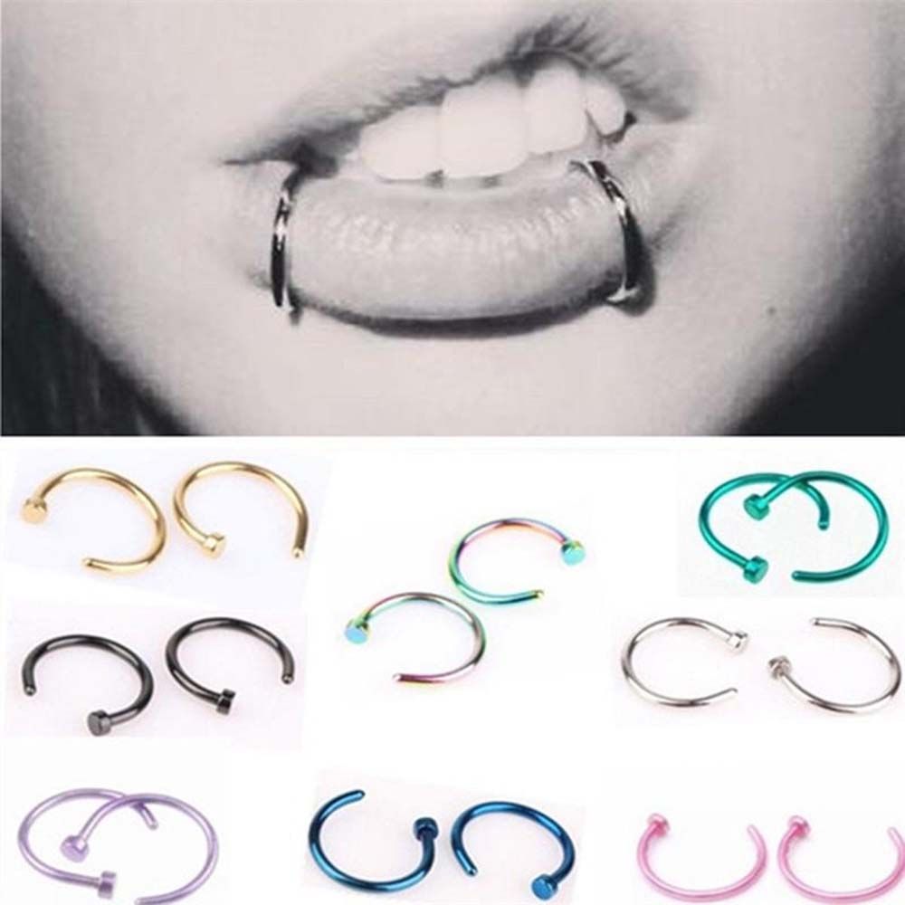 Thin Septum C Shape Stud Earri - огляд і ціна Body Jewelry Septum