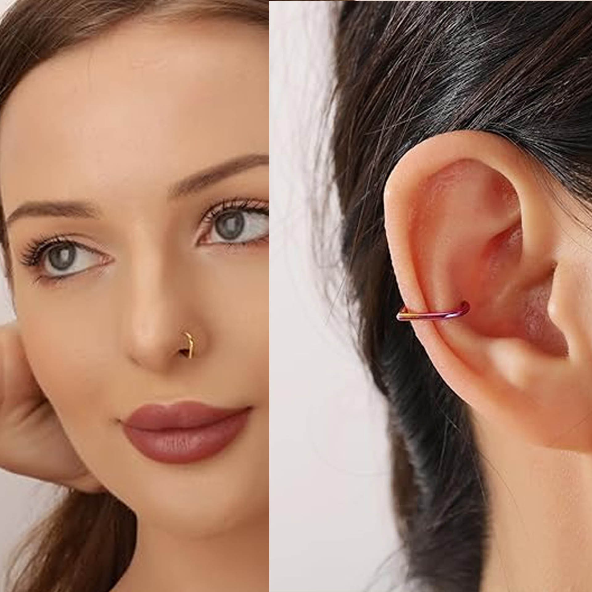5Pcs Stainless Steel Fake Nose - огляд і ціна Body Jewelry Cartilage Earrings
