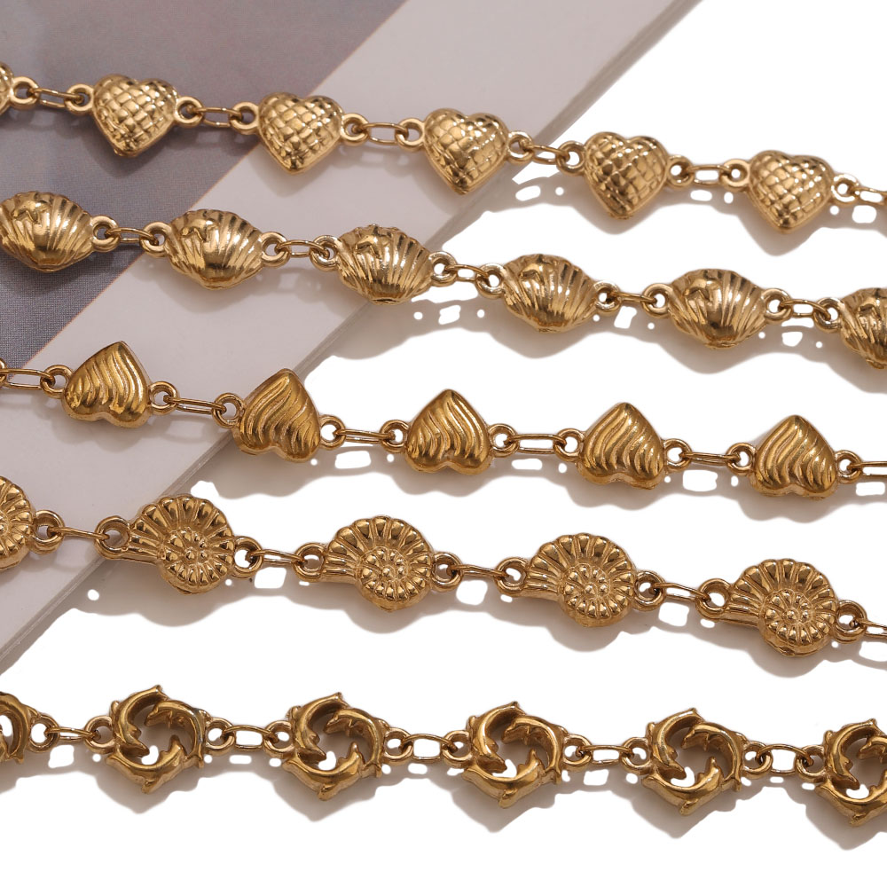 1M PVD Gold Stainless Steel He - огляд і ціна Body Jewelry Chain