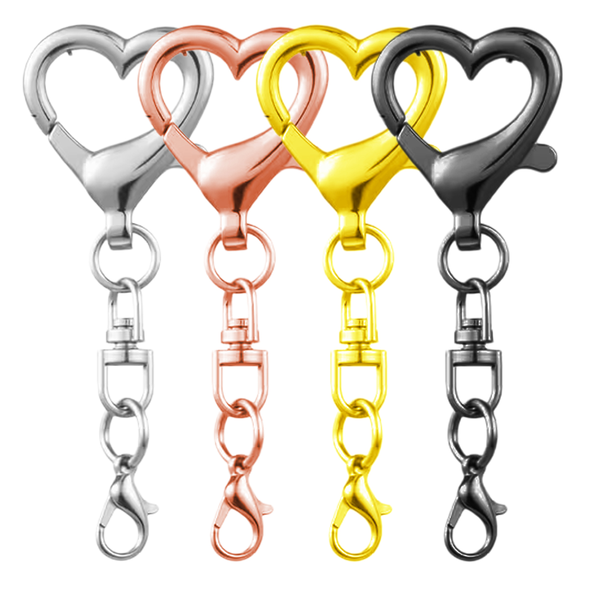 5/15/30Pcs Heart Shaped Swivel - огляд і ціна Body Jewelry Diy