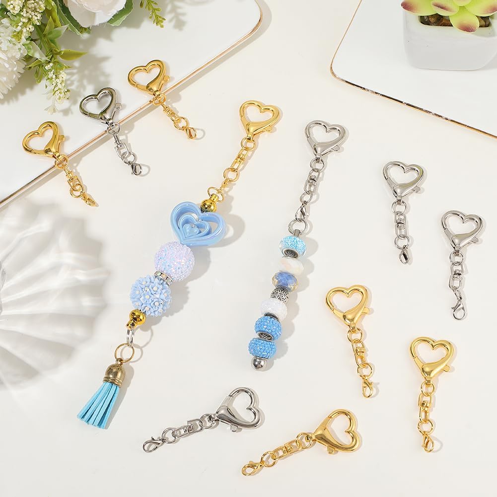 5/15/30Pcs Heart Shaped Swivel - огляд і ціна Body Jewelry Diy