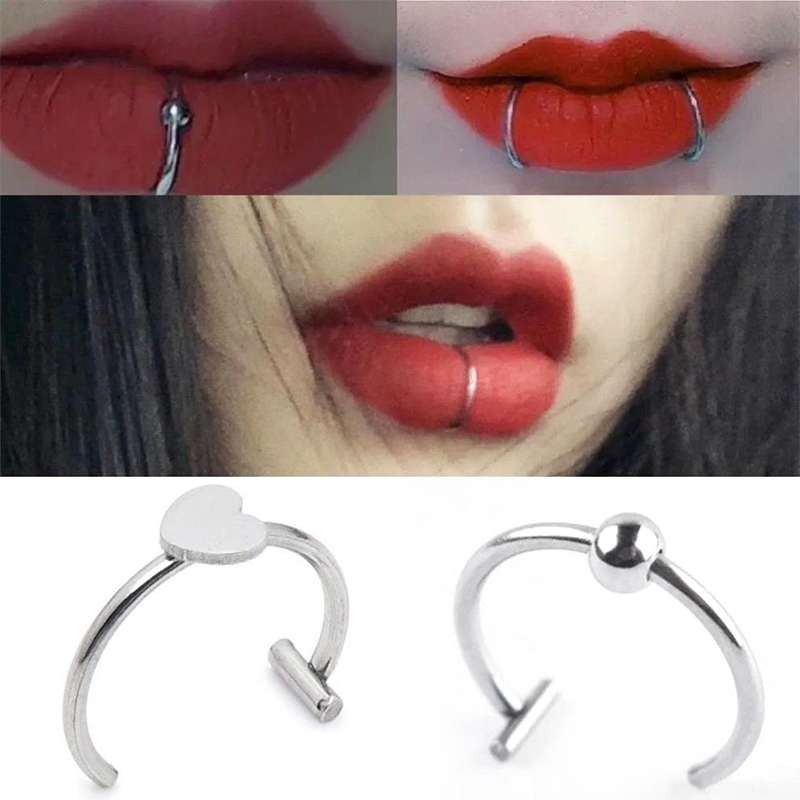 1Pc Stainless Steel Fake Nose  - огляд і ціна Body Jewelry Septum