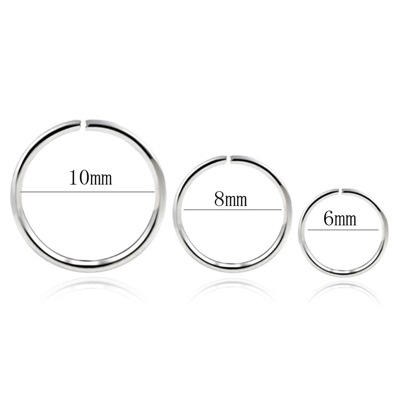 925 silver nose ring lip ring  - огляд і ціна Body Jewelry Cartilage Earrings