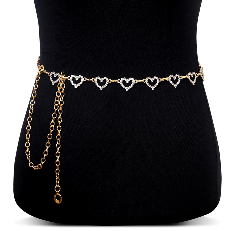 Fashion Rhinestone Heart Waist - огляд і ціна Body Jewelry Online