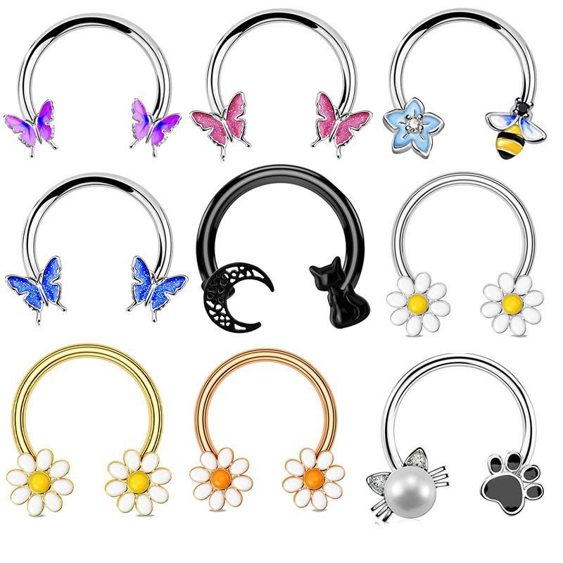16G Septum Ring Daith Piercing - огляд і ціна Body Jewelry Cartilage Earrings