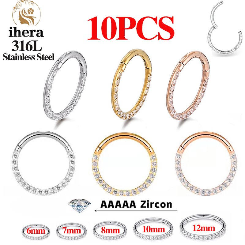 1/10PCS Stainless Steel Nose R - огляд і ціна Body Jewelry Cartilage Earrings