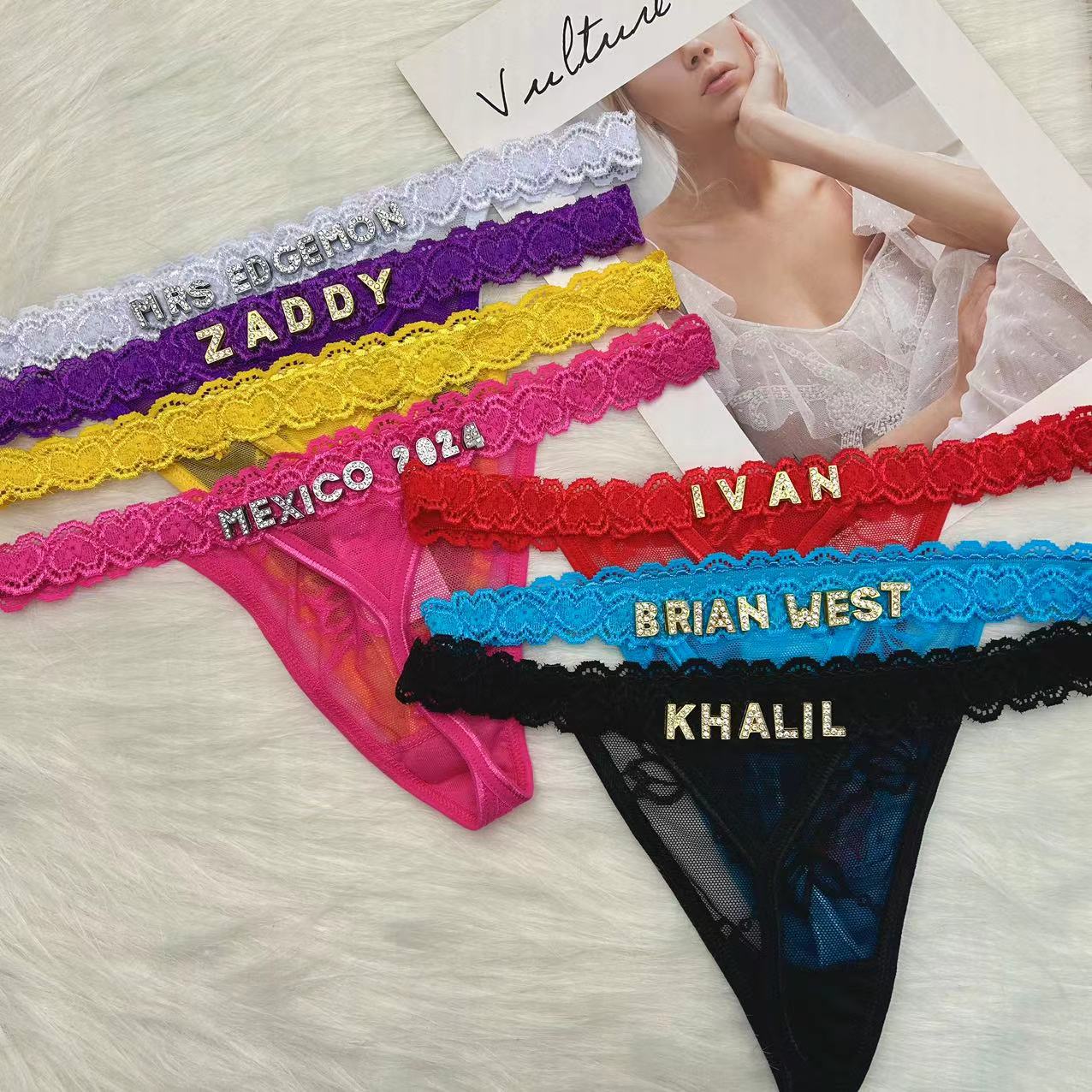 Custom Thong Panties with Name - огляд і ціна Body Jewelry Names