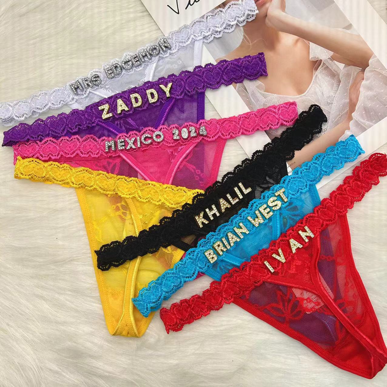 Custom Thong Panties with Name - огляд і ціна Body Jewelry Names