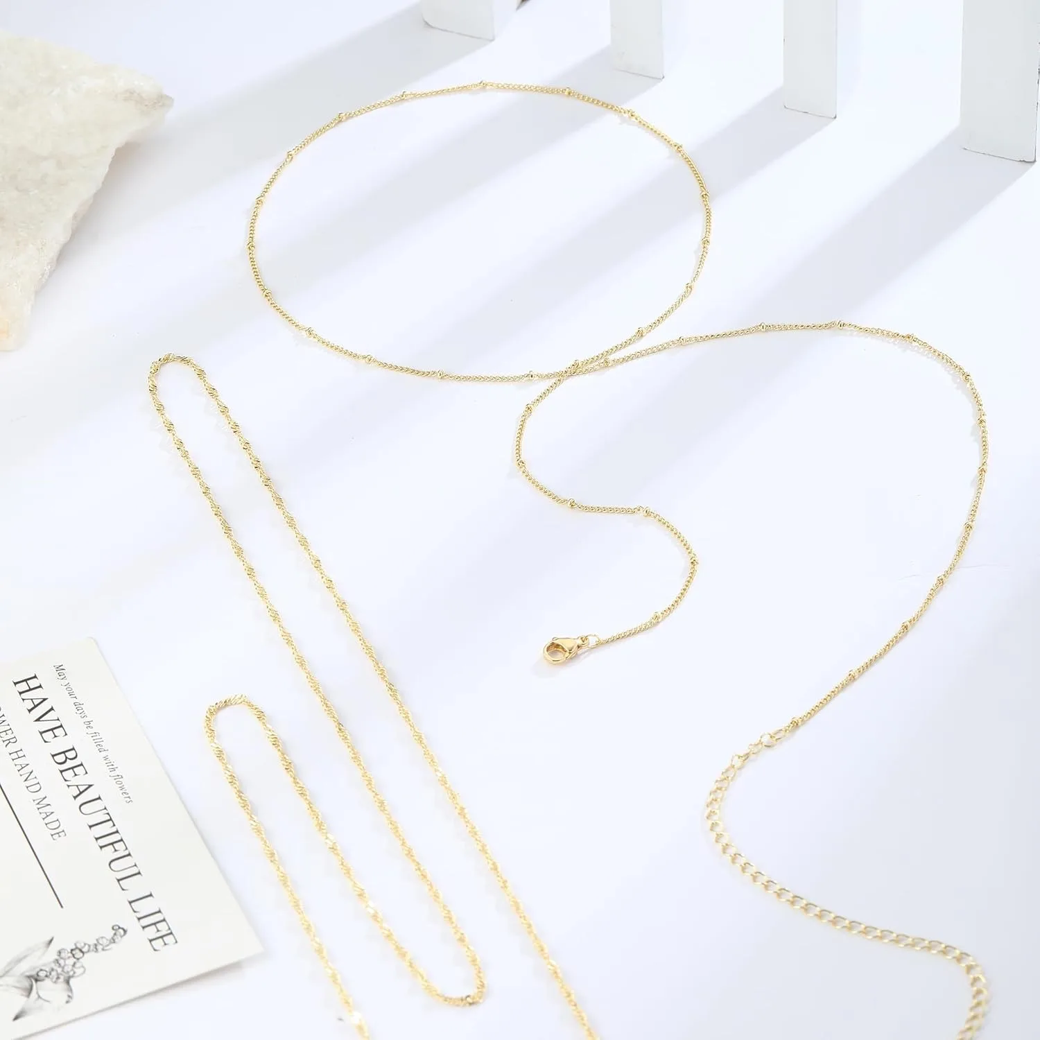 14k Gold Plated 26-33Inch Adju - огляд і ціна Body Jewelry Chain