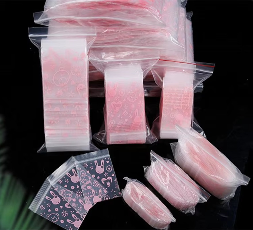 100PCS Pink Rabbit Plastic PE  - огляд і ціна Body Jewelry Back