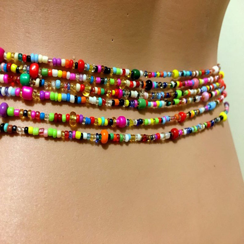 Women Layered Beaded Belly Cha - огляд і ціна Body Jewelry Chain