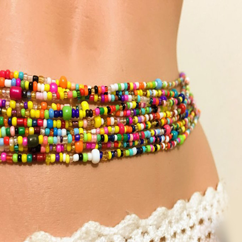 Women Layered Beaded Belly Cha - огляд і ціна Body Jewelry Chain