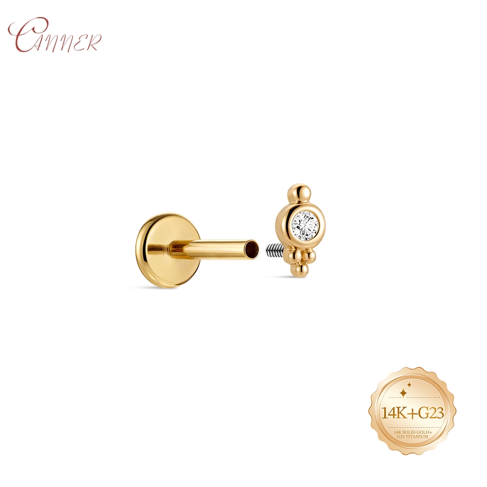 CANNER 14K Solid Gold internal - огляд і ціна Body Jewelry Cartilage Earrings